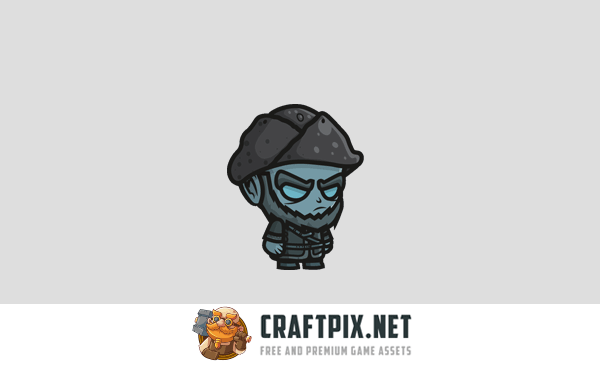 Ghost Pirate Chibi Character Sprites