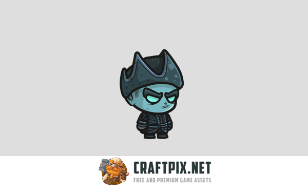 Ghost Pirate Chibi Character Sprites