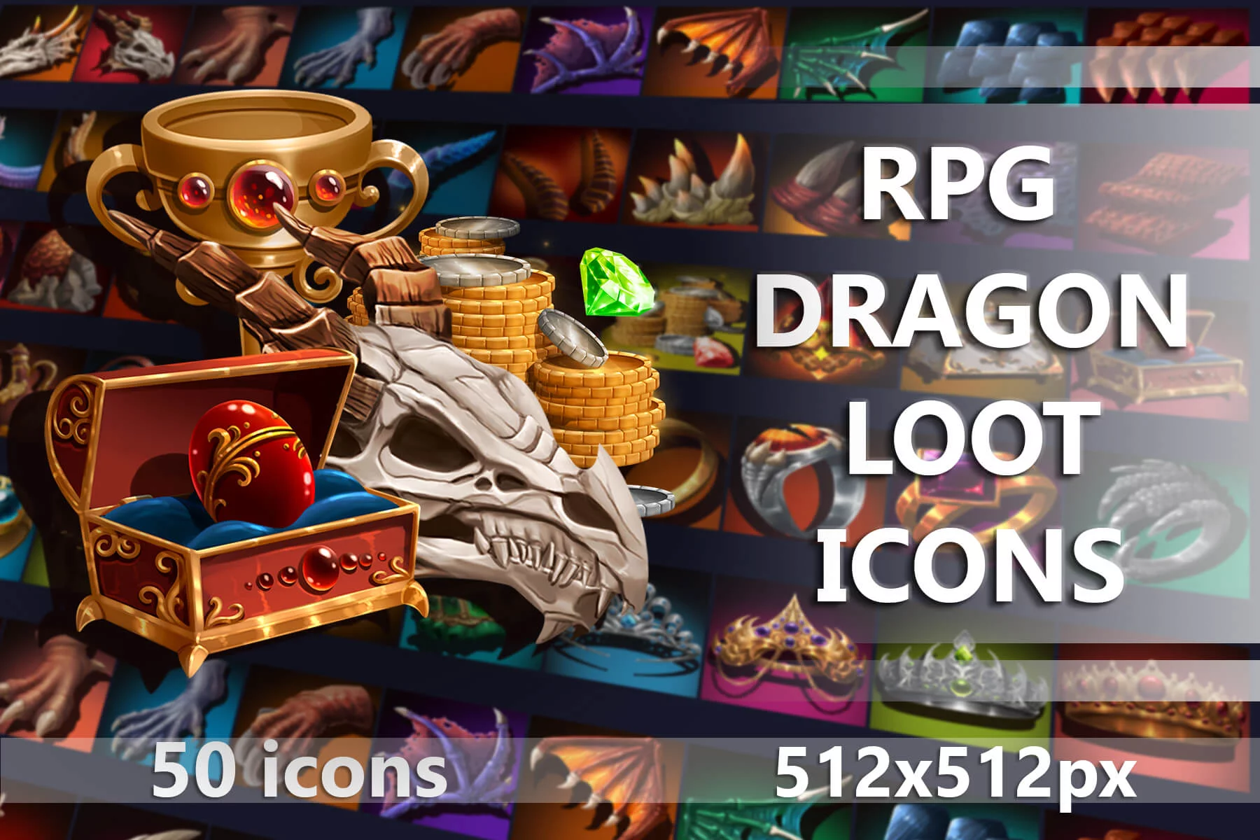 RPG Dragon Loot Icons