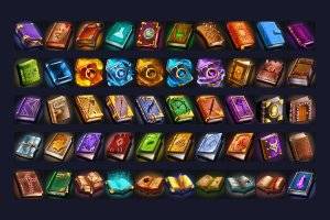 50个RPG书籍图标素材包