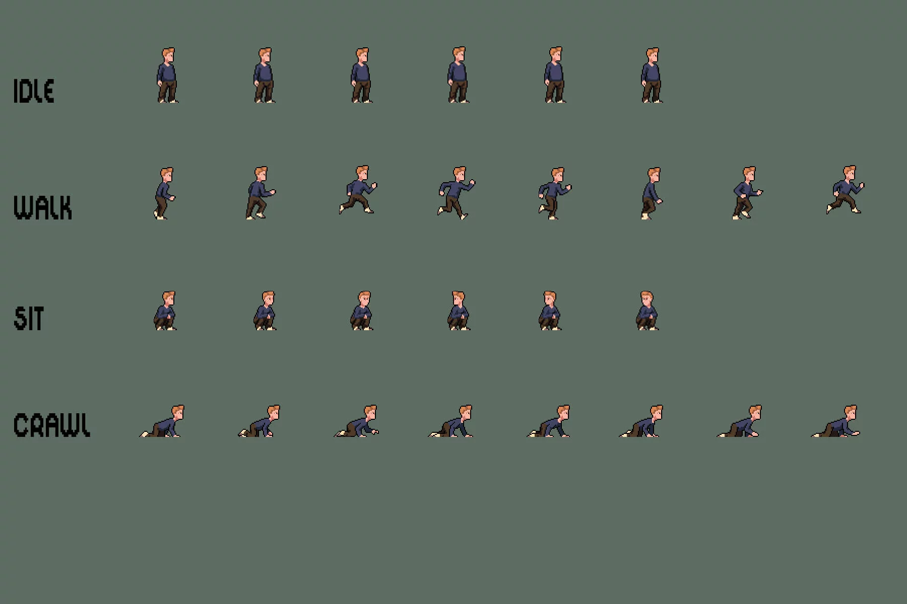 Children Sprite Sheet Pixel Art Pack