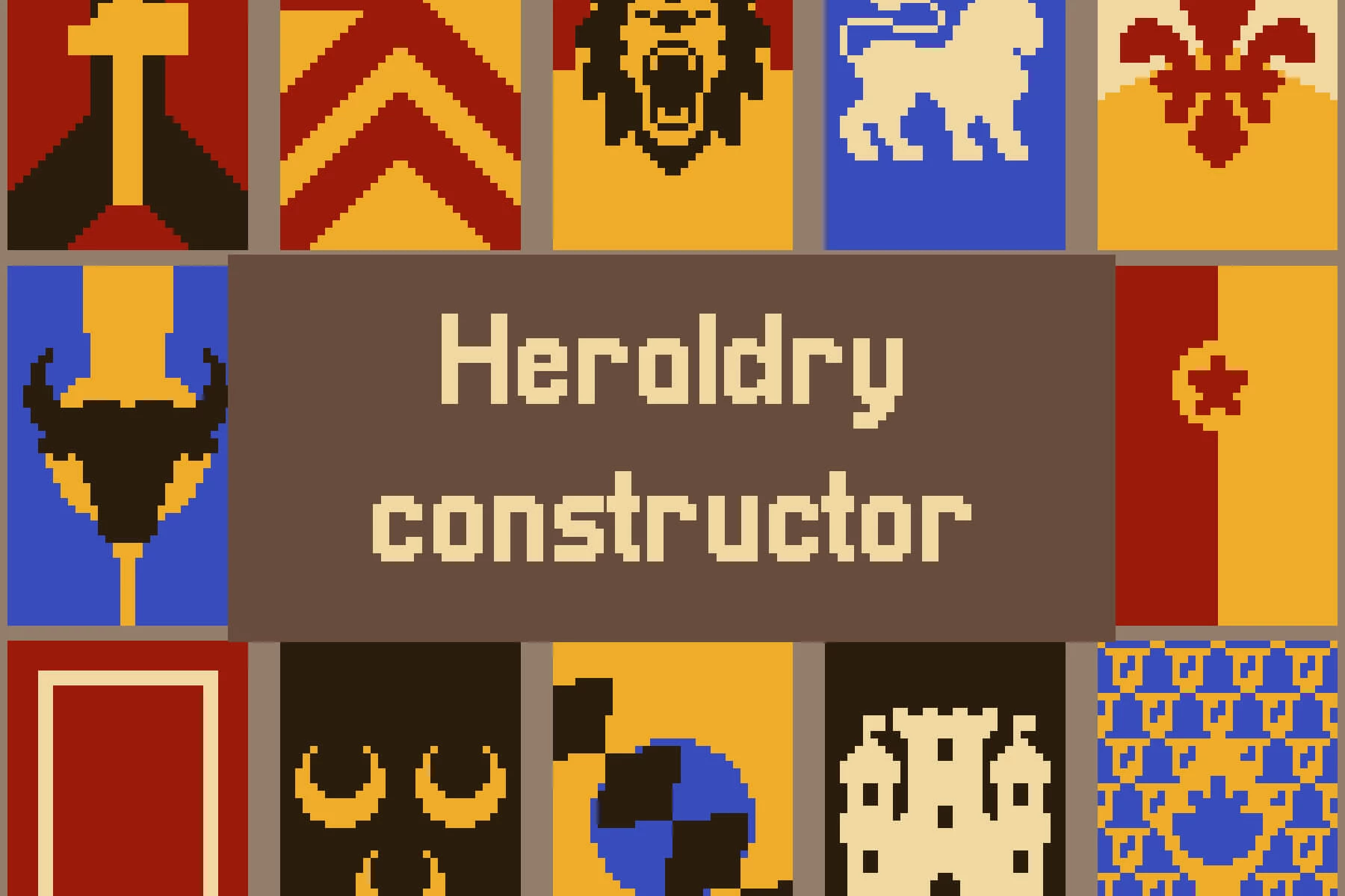Heraldry Constructor Pixel Art
