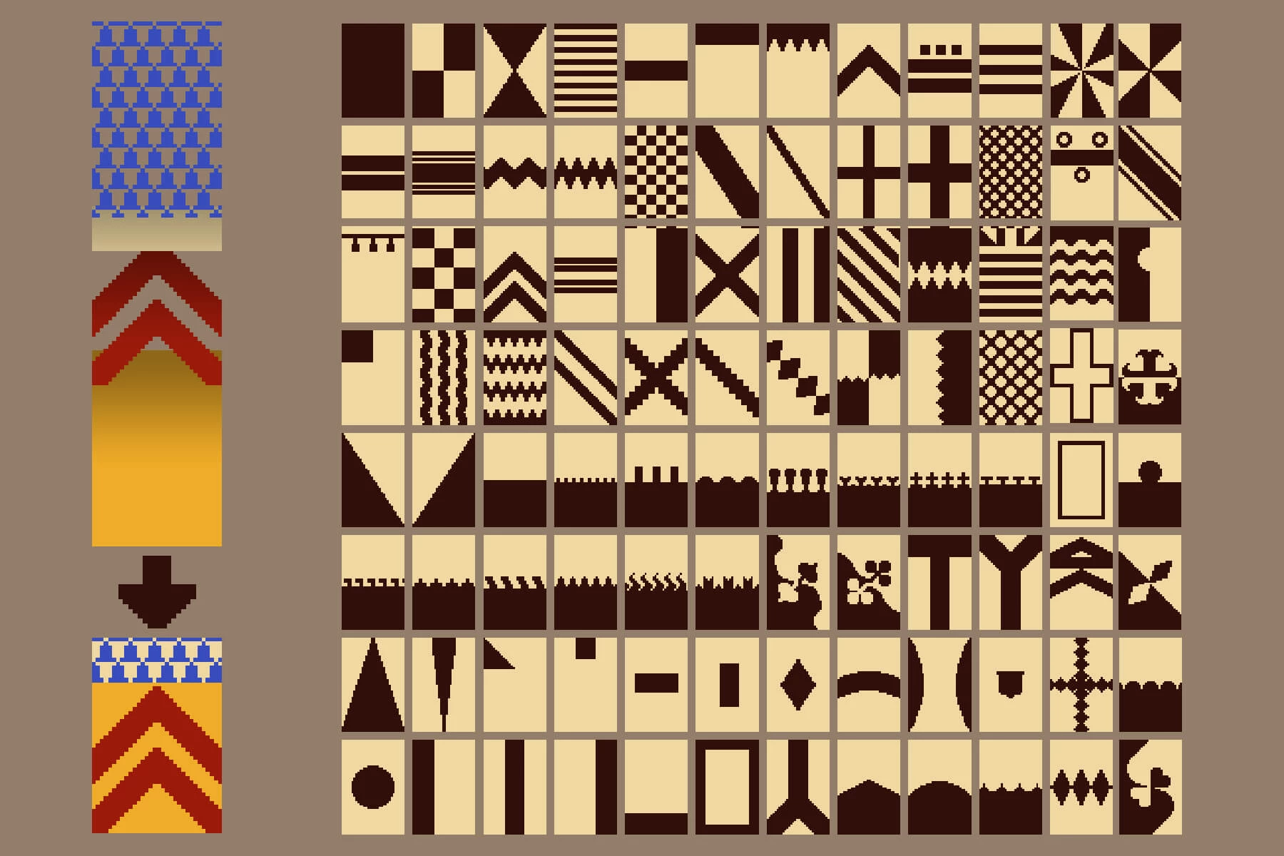 Heraldry Constructor Pixel Art