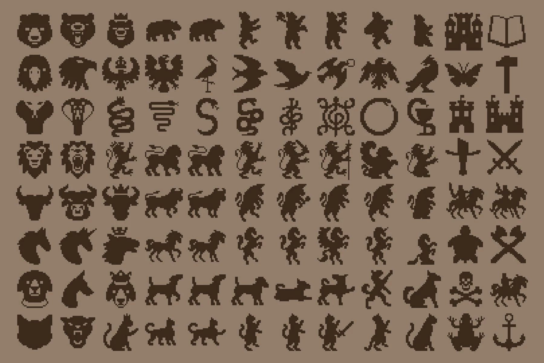 Heraldry Constructor Pixel Art