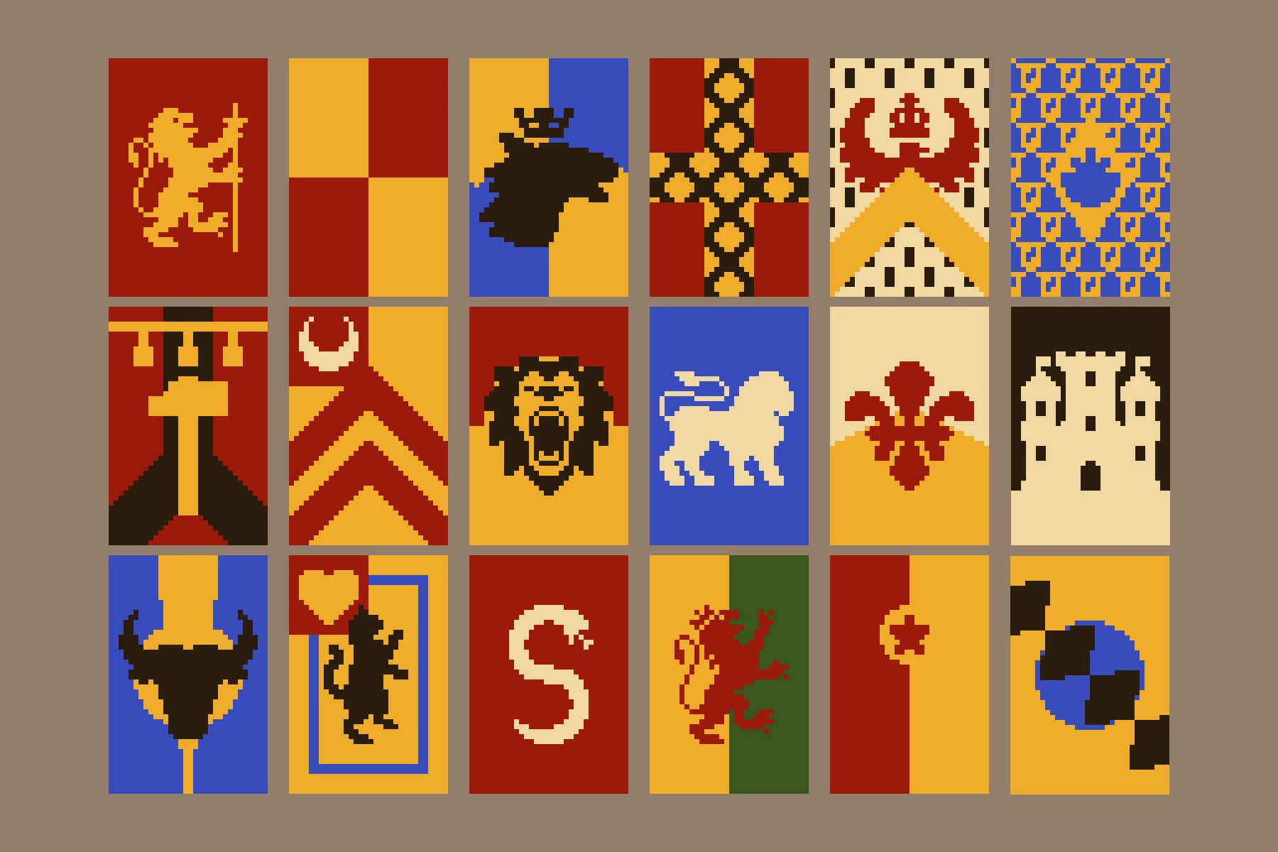 Heraldry Constructor Pixel Art