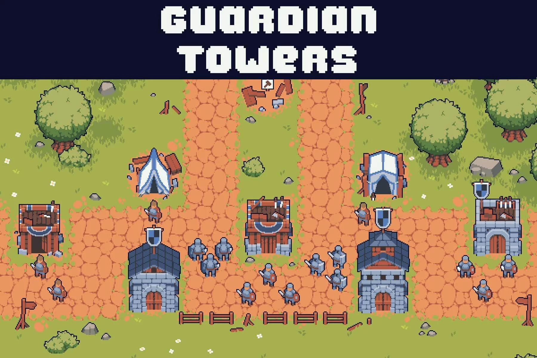 Guardian Towers Pixel Art for Tower Defense
