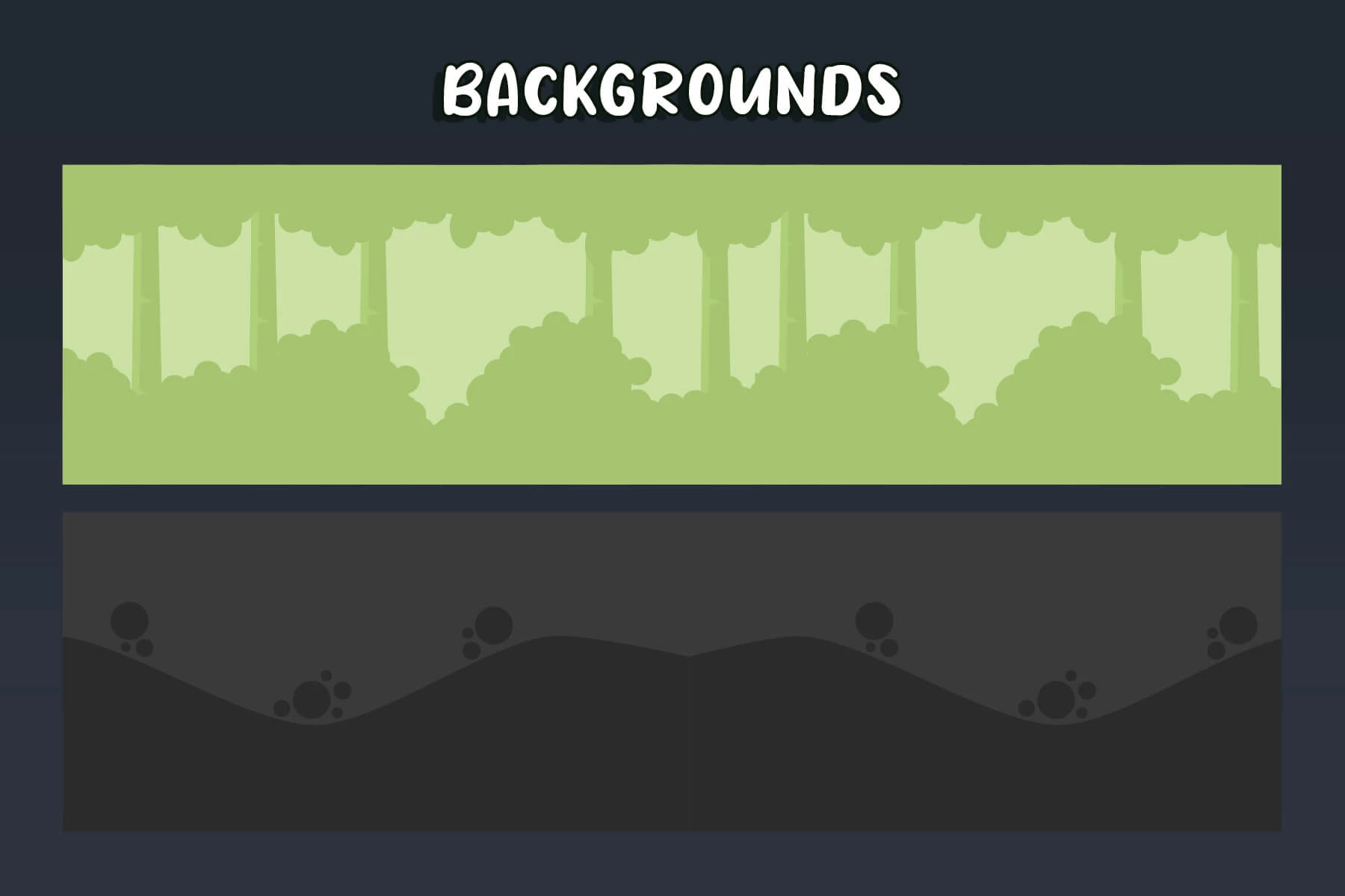 Forest Platformer Level Assets