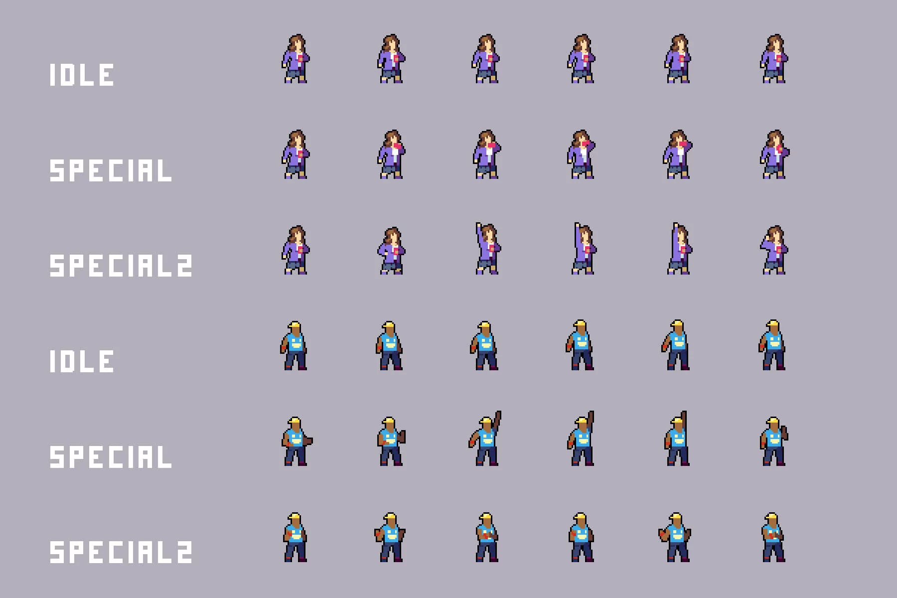 Urban Underground NPC Pixel Characters Pack