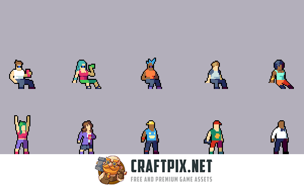Urban Underground NPC Pixel Characters Pack