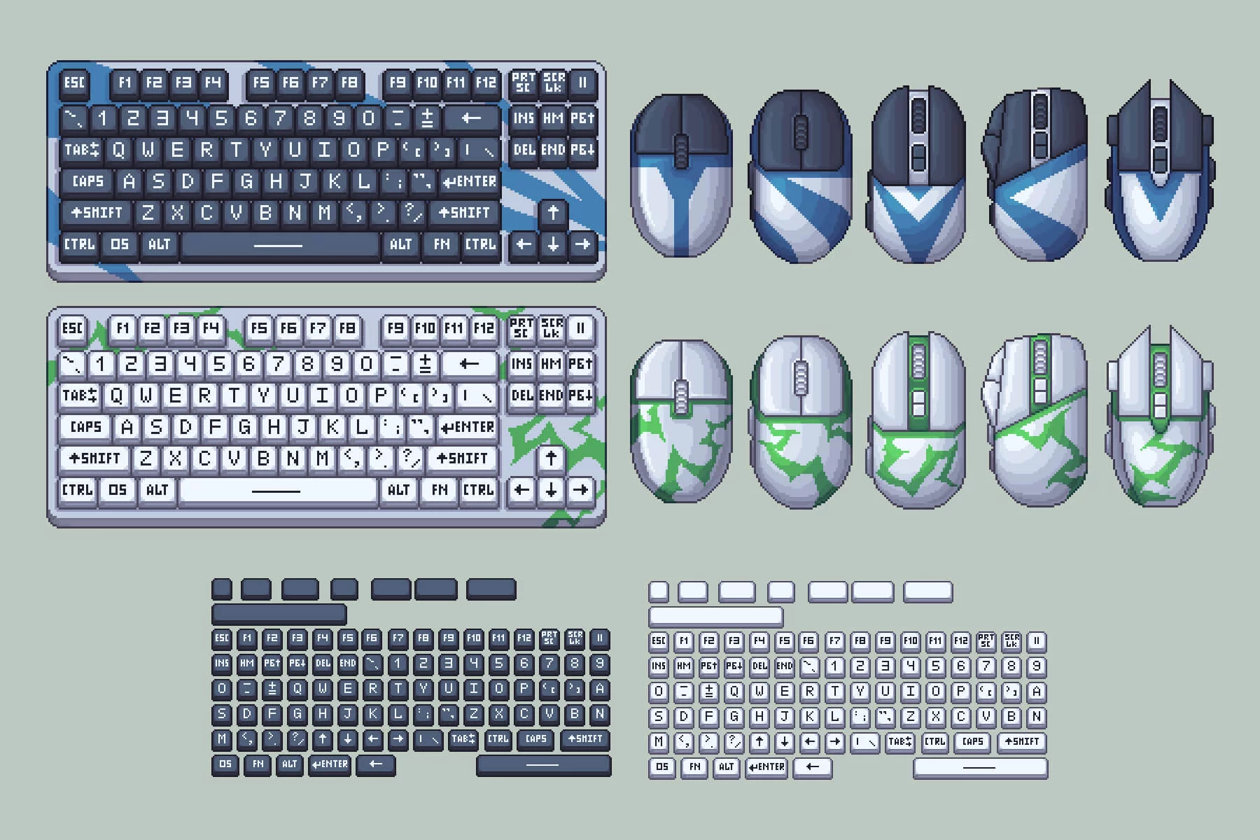 Keyboard and Mouse Pixel Art Asset Pack