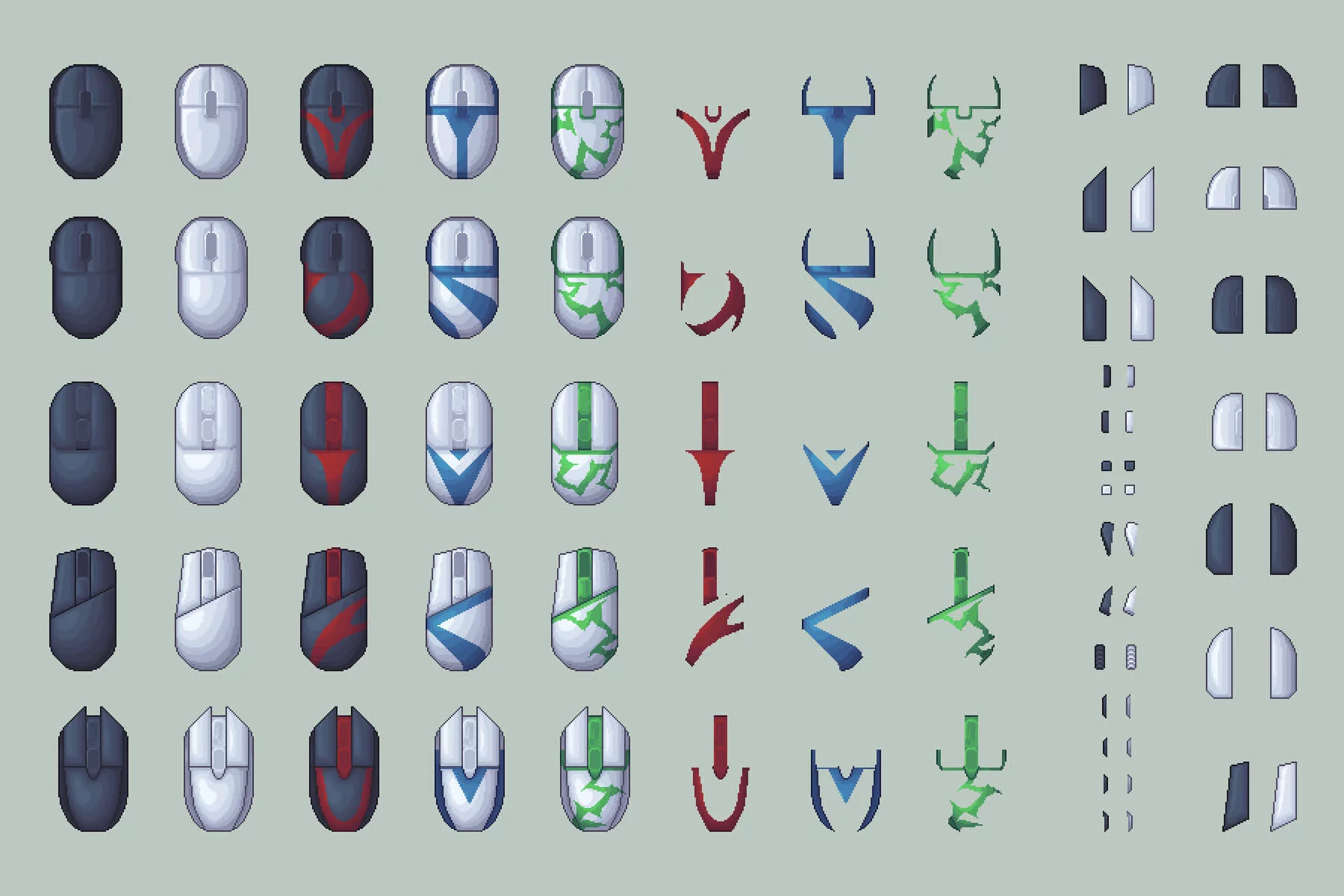 Keyboard and Mouse Pixel Art Asset Pack