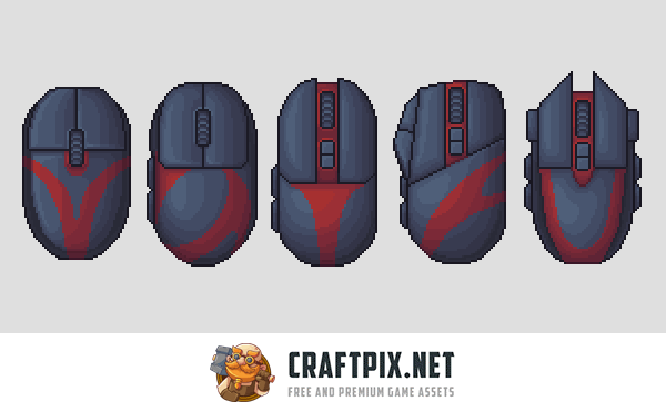 Keyboard and Mouse Pixel Art Asset Pack