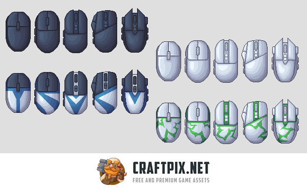 Keyboard and Mouse Pixel Art Asset Pack