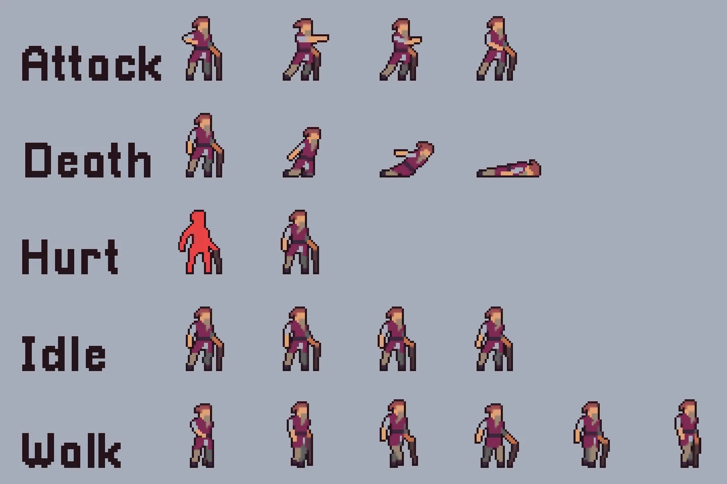 Villagers Sprite Sheets Pixel Art