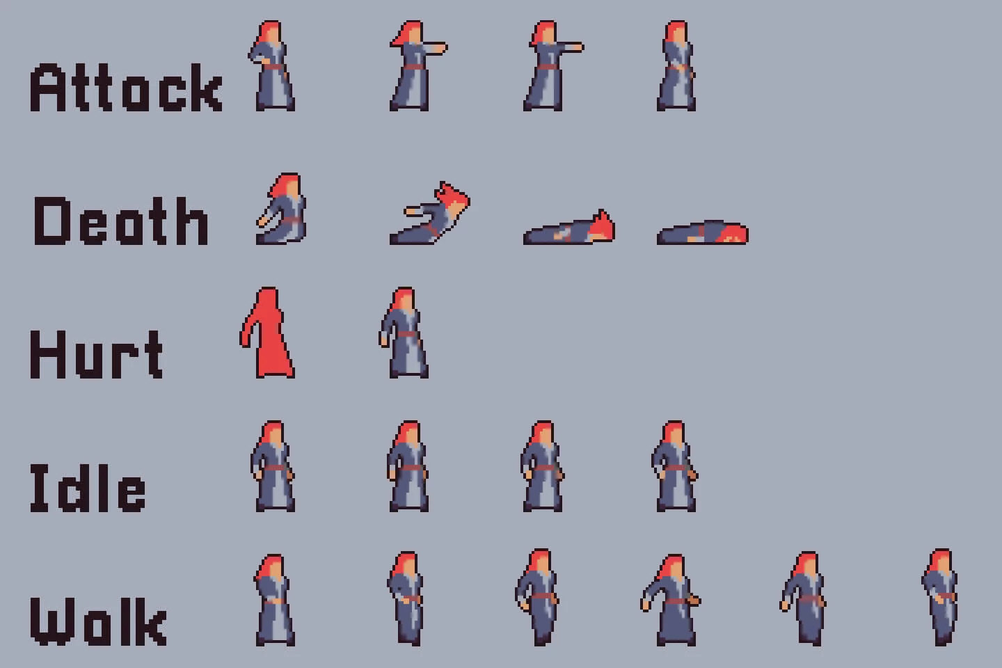 Villagers Sprite Sheets Pixel Art