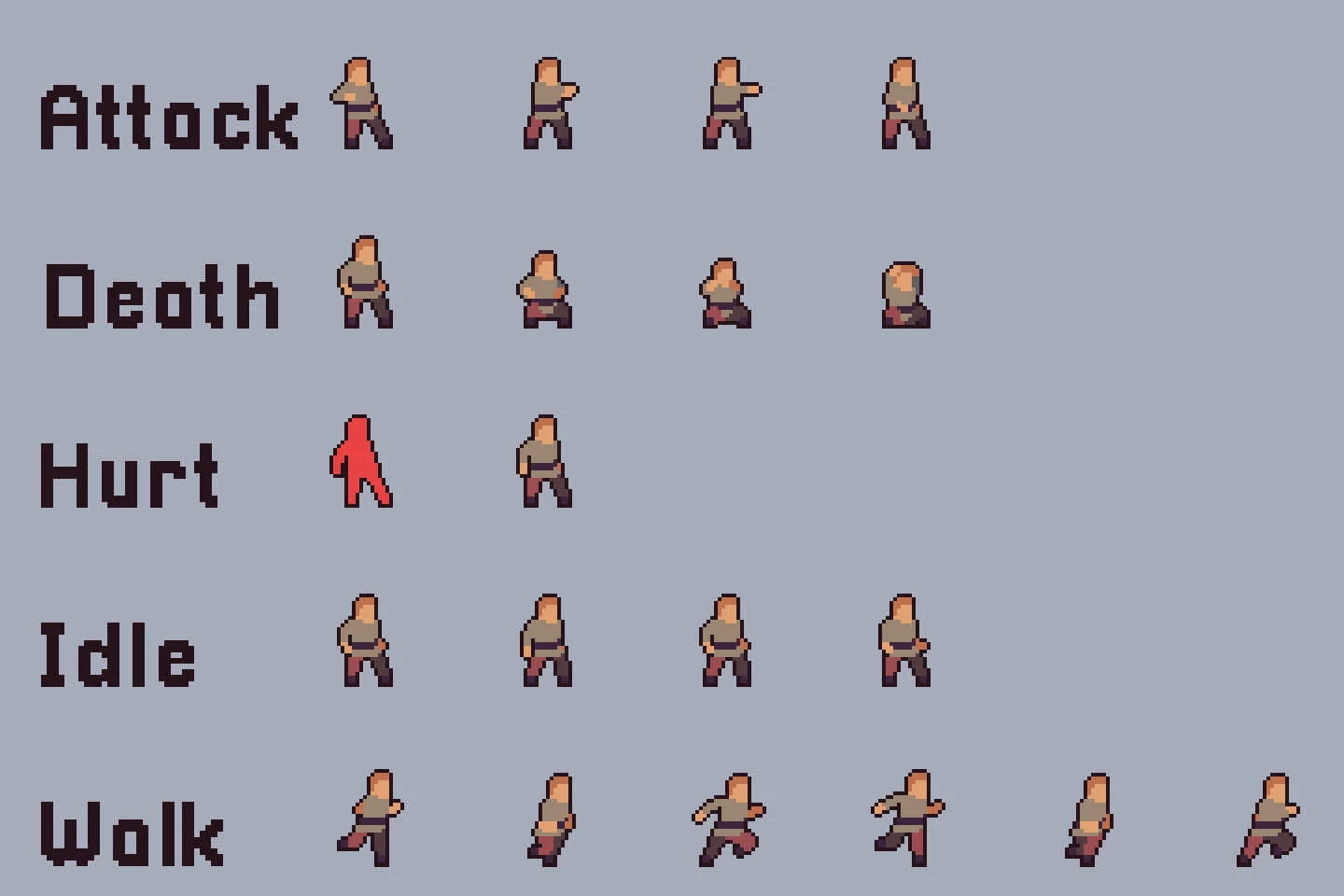 Villagers Sprite Sheets Pixel Art