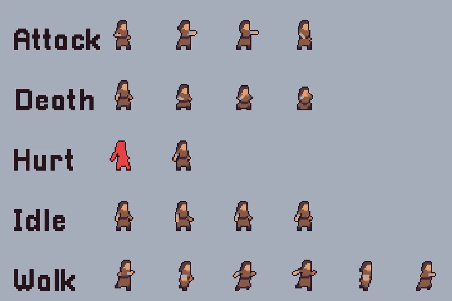 Villagers Sprite Sheets Pixel Art