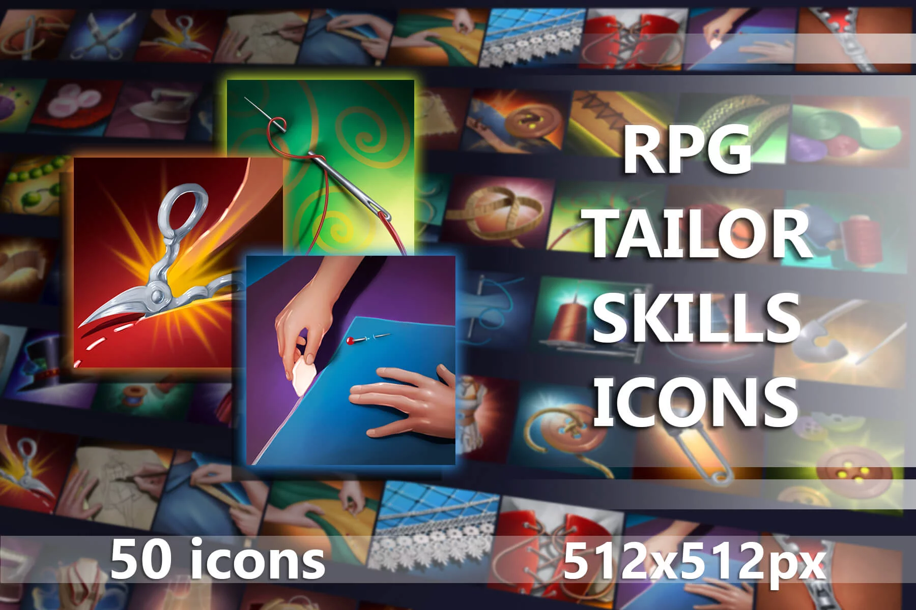 RPG Tailor Skill Game 512×512 Icons