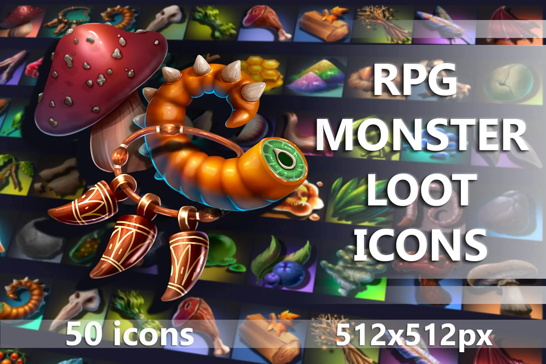 RPG Monster loot Icons