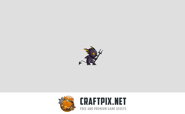 Fire Monster Game Sprites Pixel Art