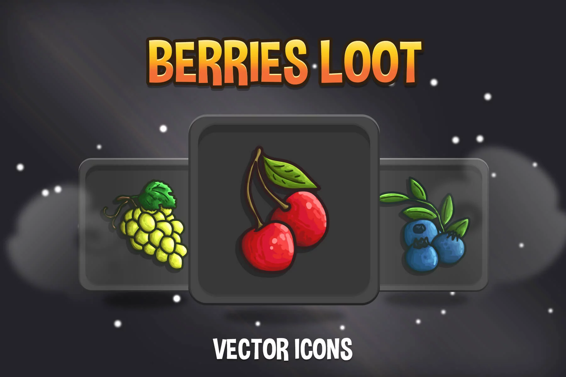 Berries Loot Vector RPG Icon Pack