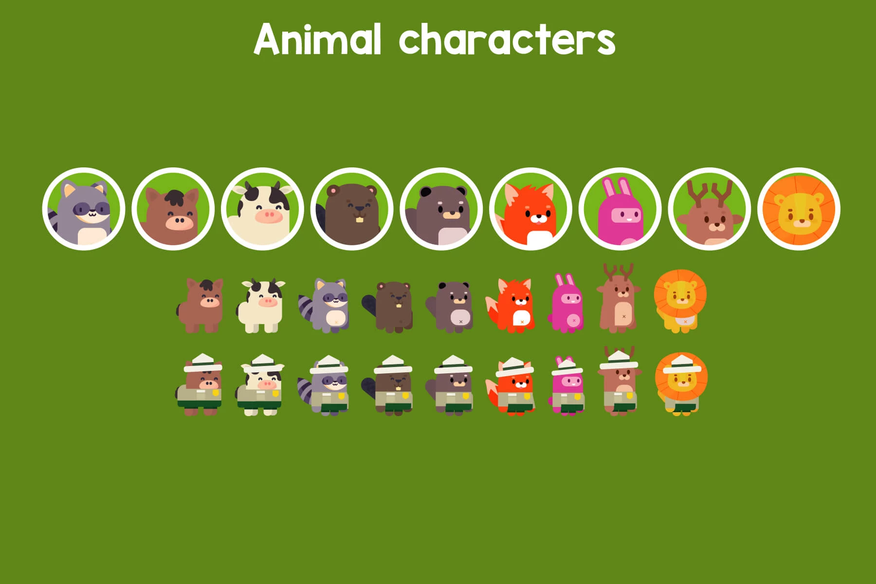 Forest Match 3 GUI Assets