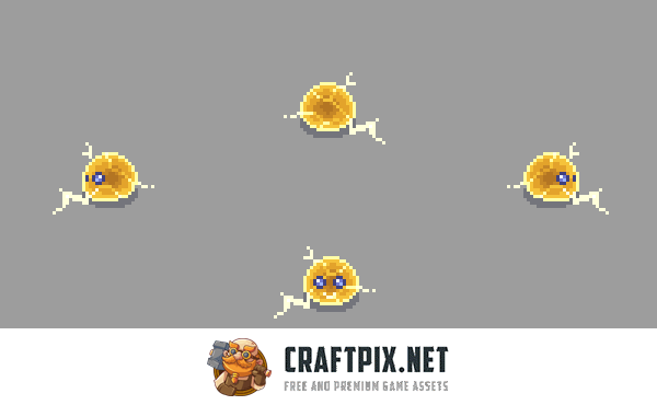 Pixel Art Slime Enemies Top-Down Sprite Pack