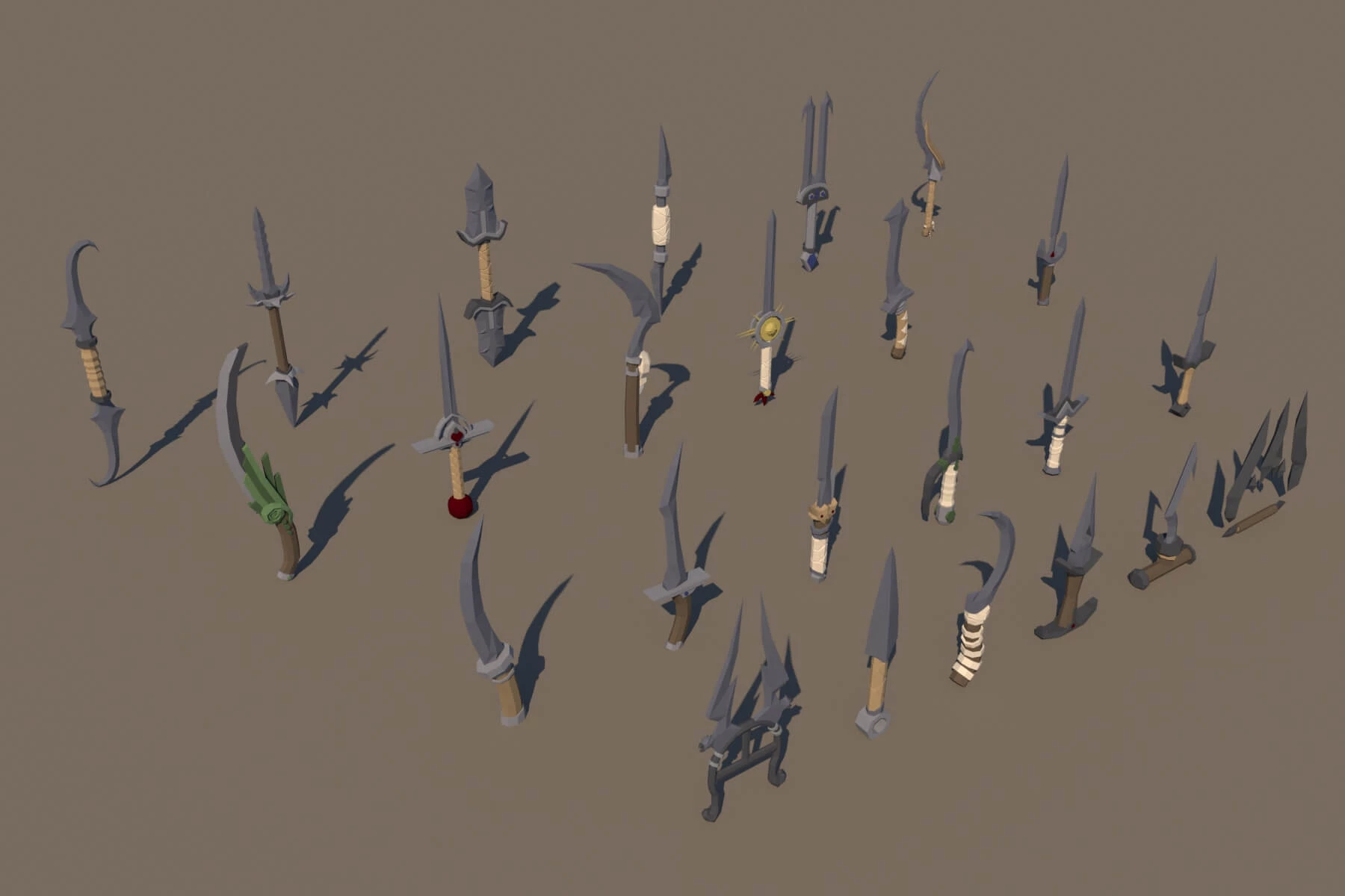 Dagger 3D Low Poly Models