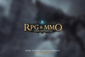 RPG与MMO游戏用户界面素材包