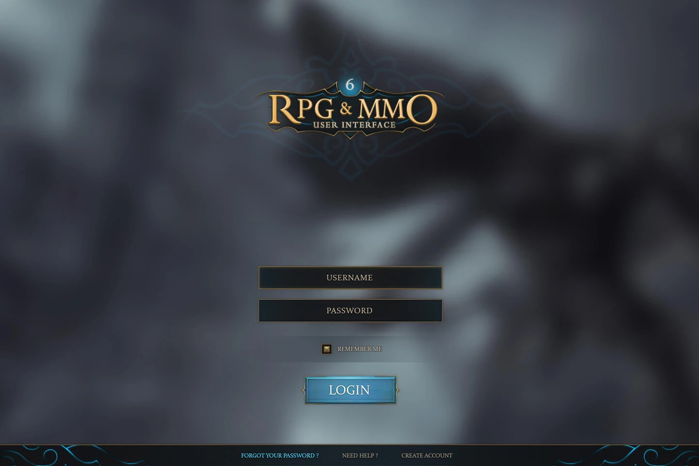 RPG & MMO Game User Interface