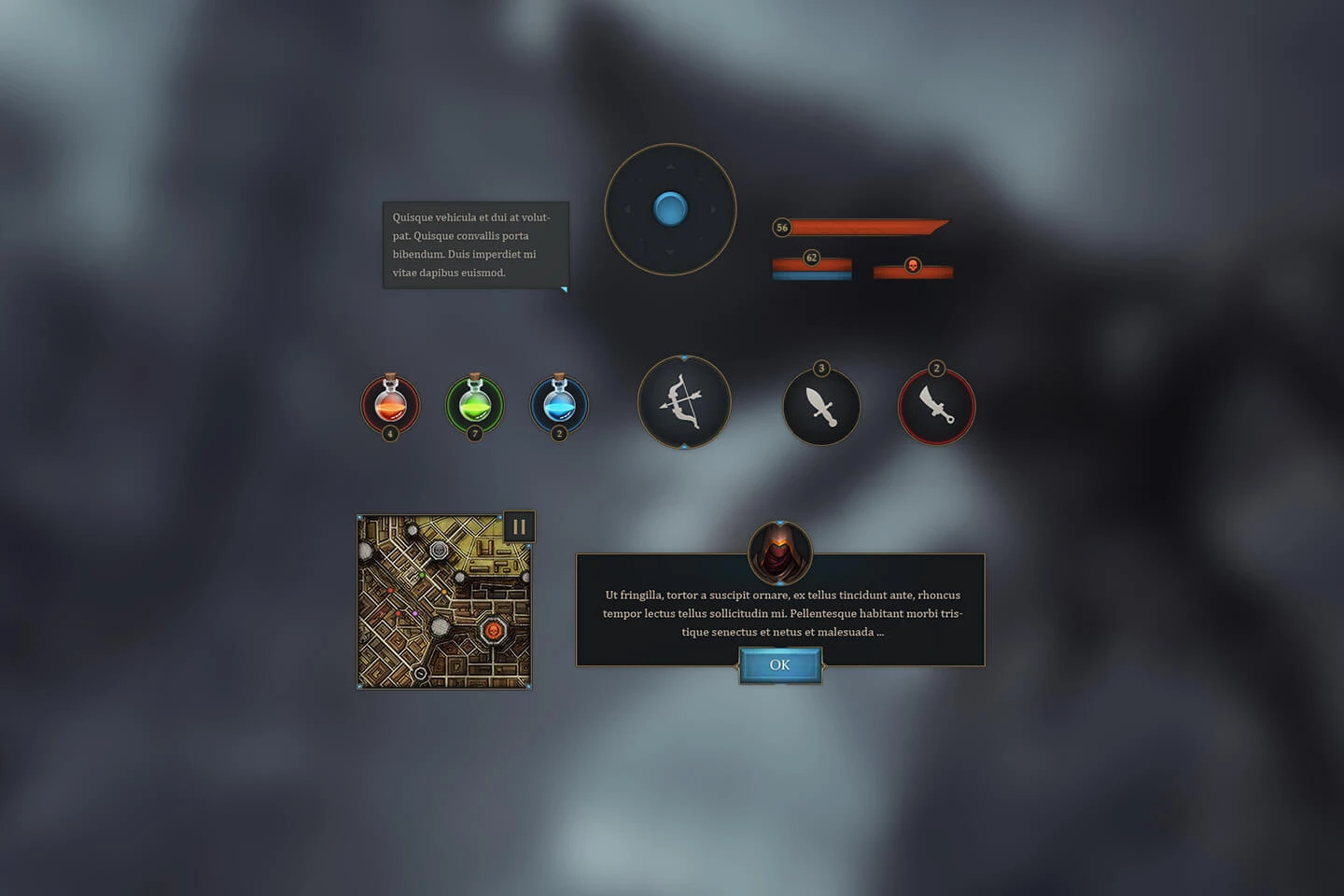 RPG & MMO Game User Interface