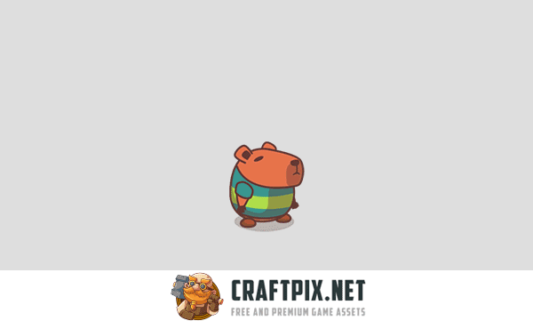 Capybara Cartoon Characters Asset Pack