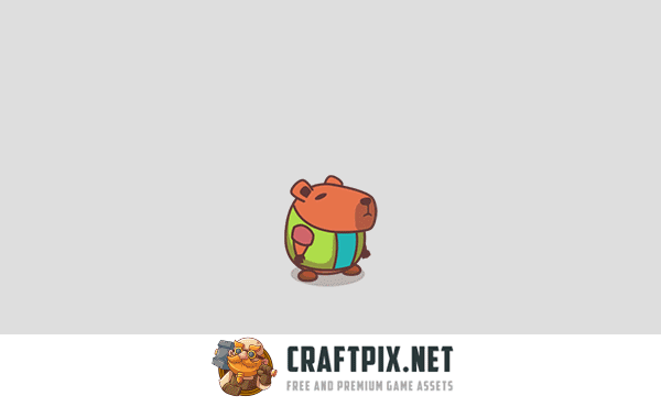 Capybara Cartoon Characters Asset Pack