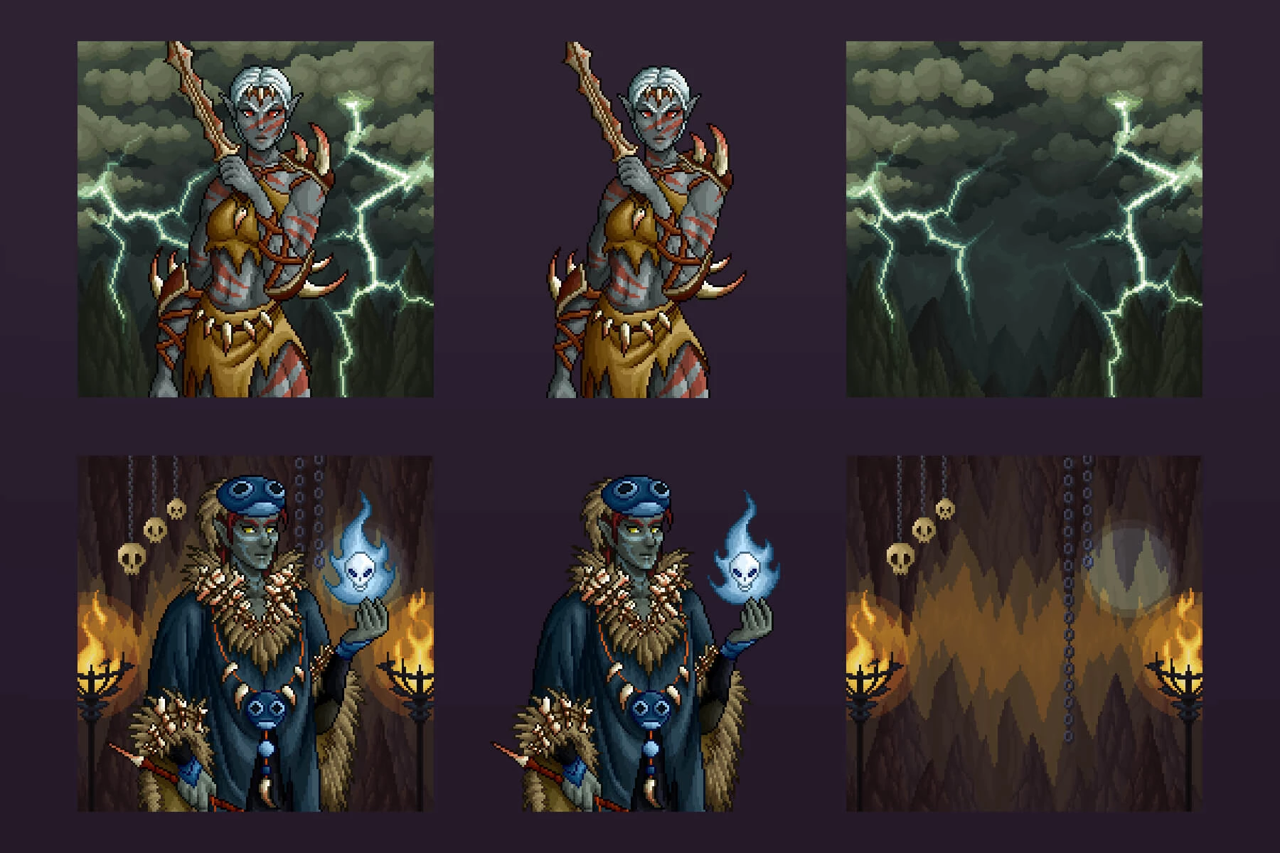 Fantasy TCG Cards Pixel Art