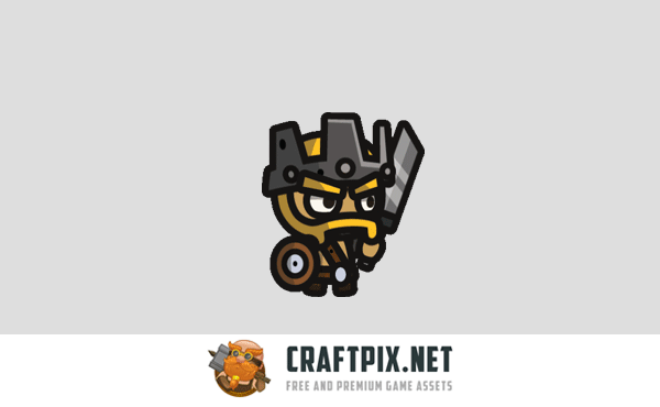 Barbarian Tiny Style 2D Character Sprites