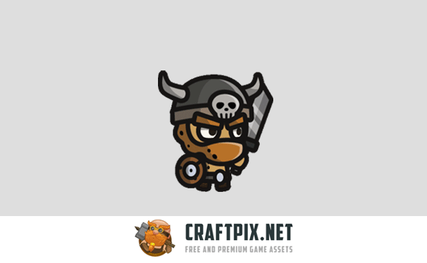 Barbarian Tiny Style 2D Character Sprites
