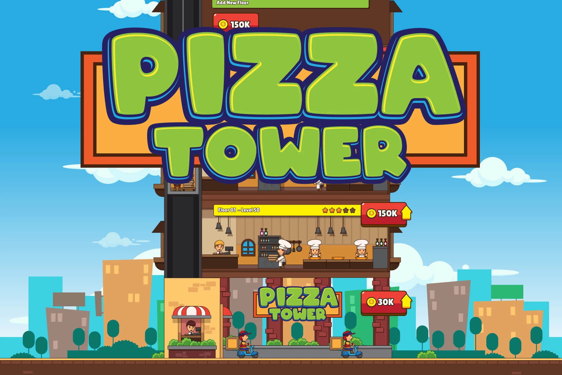 Cooking Pizza Assets Idle Game Kit