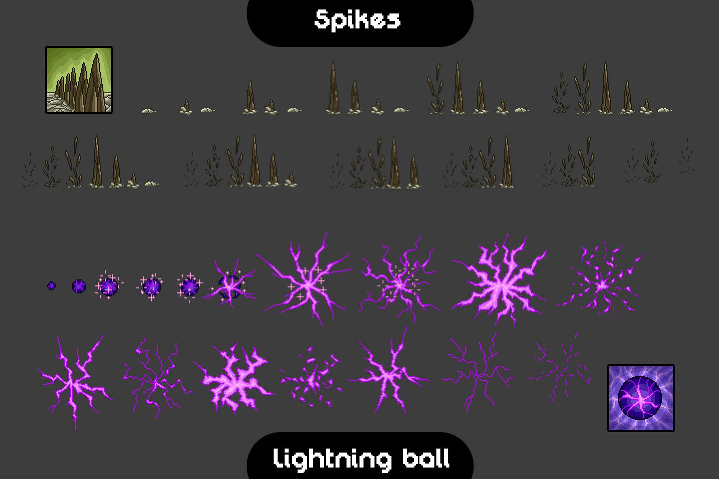 10 Magic Effects Pixel Art Pack