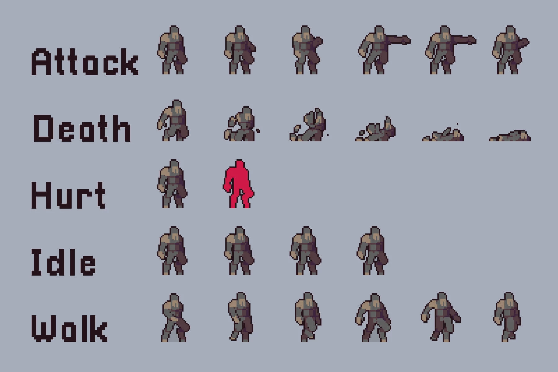 Underwater Enemies Pixel Art Character Pack