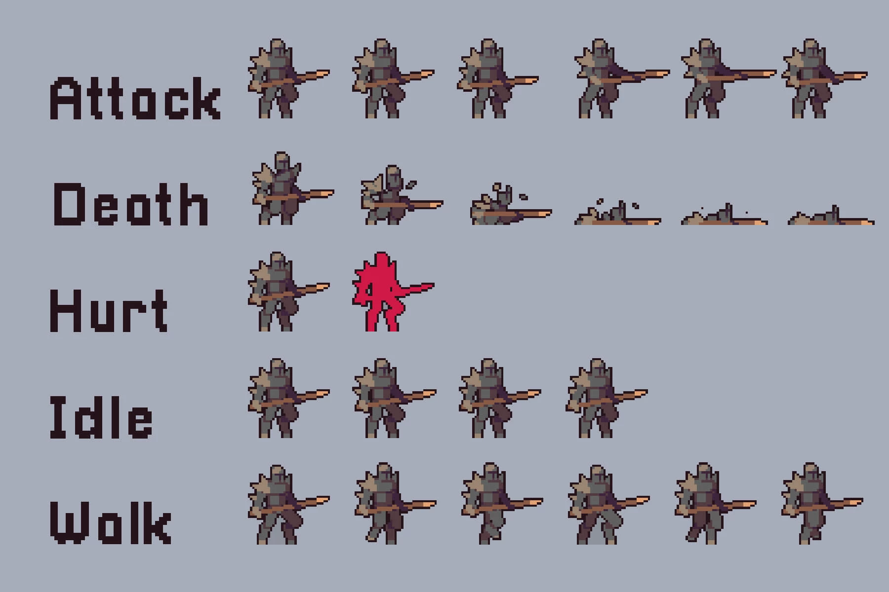 Underwater Enemies Pixel Art Character Pack
