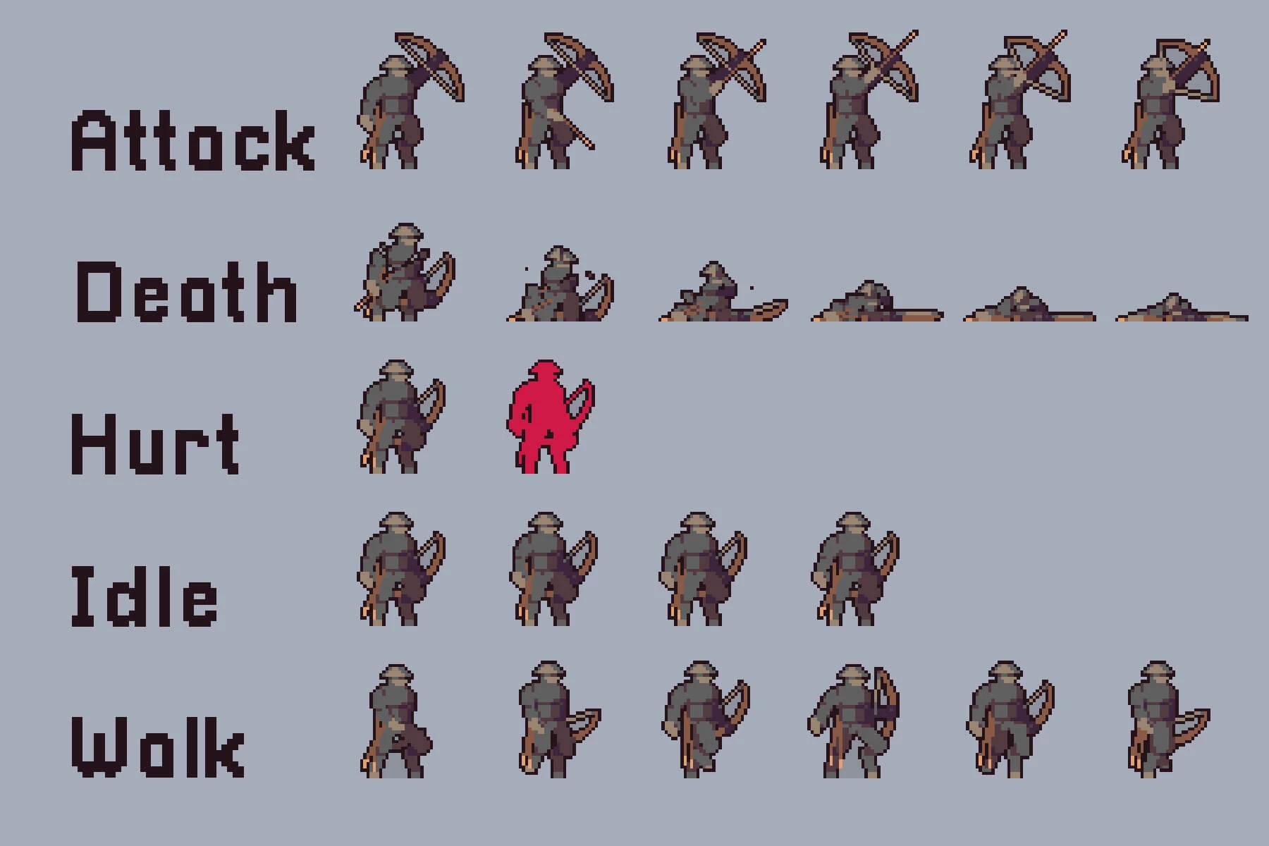Underwater Enemies Pixel Art Character Pack