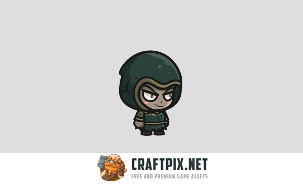 Witch Chibi Character Sprites
