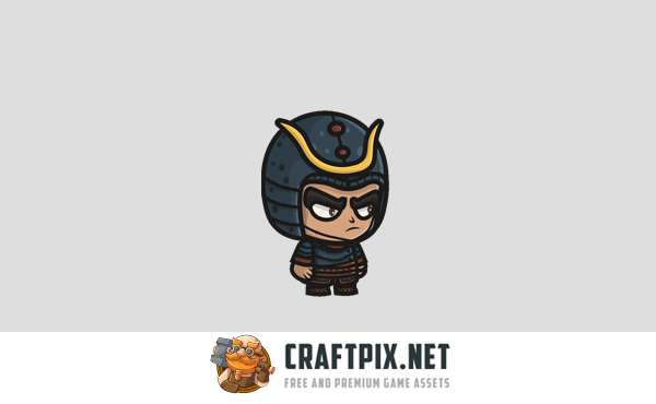 Samurai Chibi Character Sprites