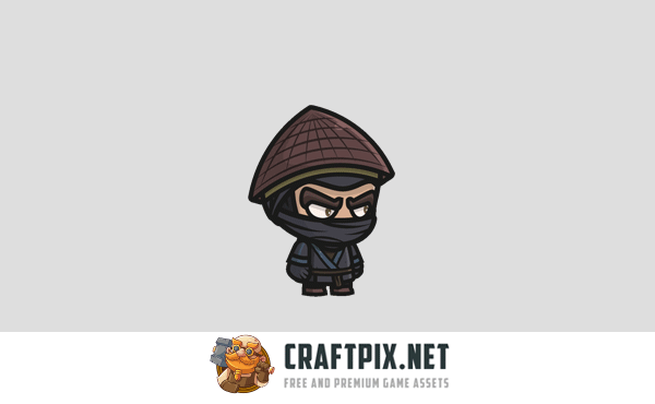 Samurai Chibi Character Sprites