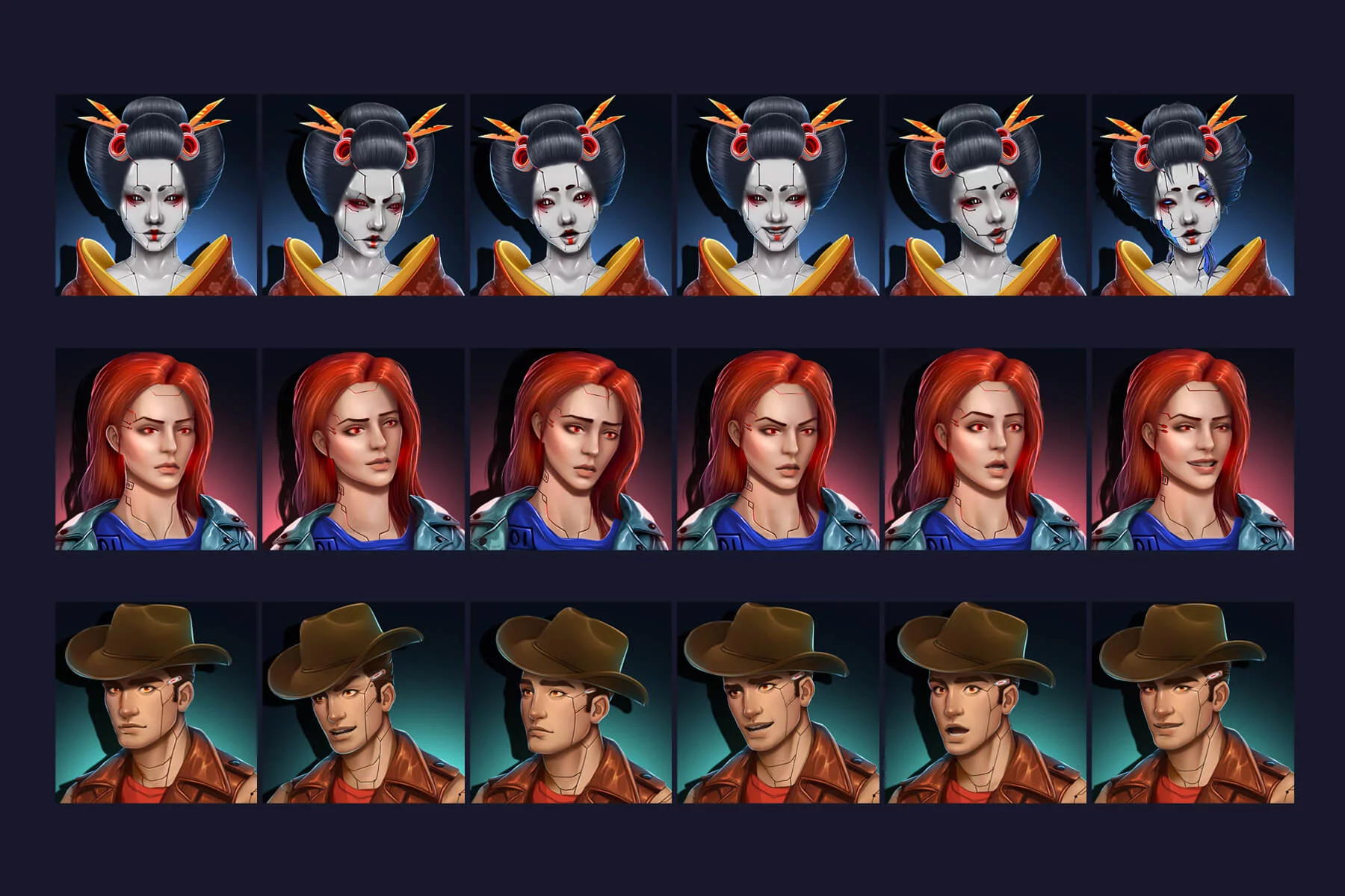 Cyberpunk Avatar Emotes 512×512 PNG
