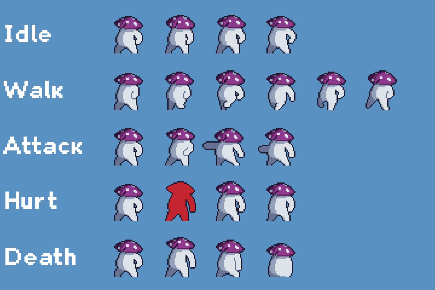 Cave Monster Pixel Art Game Sprite Pack