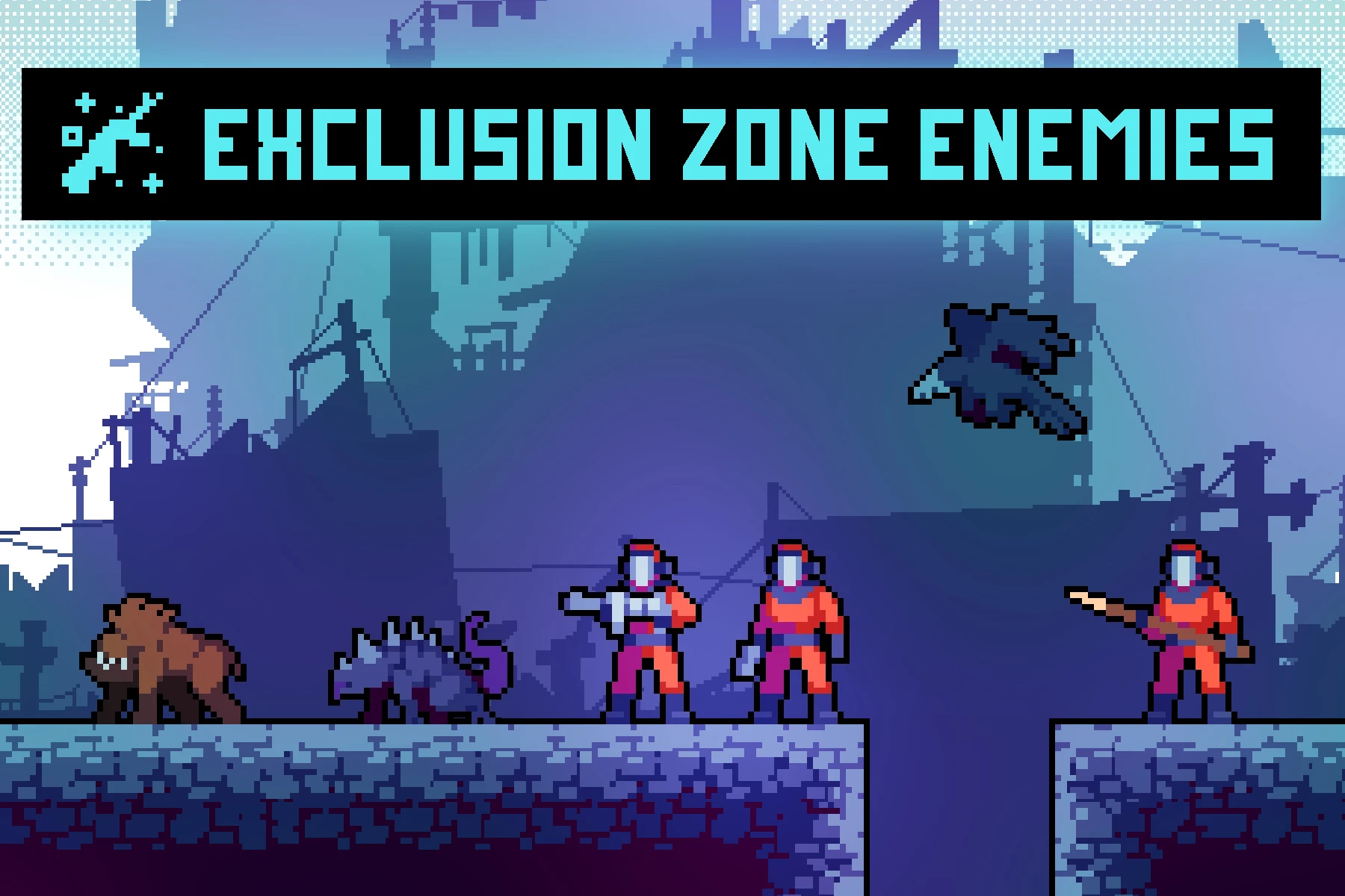 Enemies from Exclusion Zone Pixel Art Sprite Pack