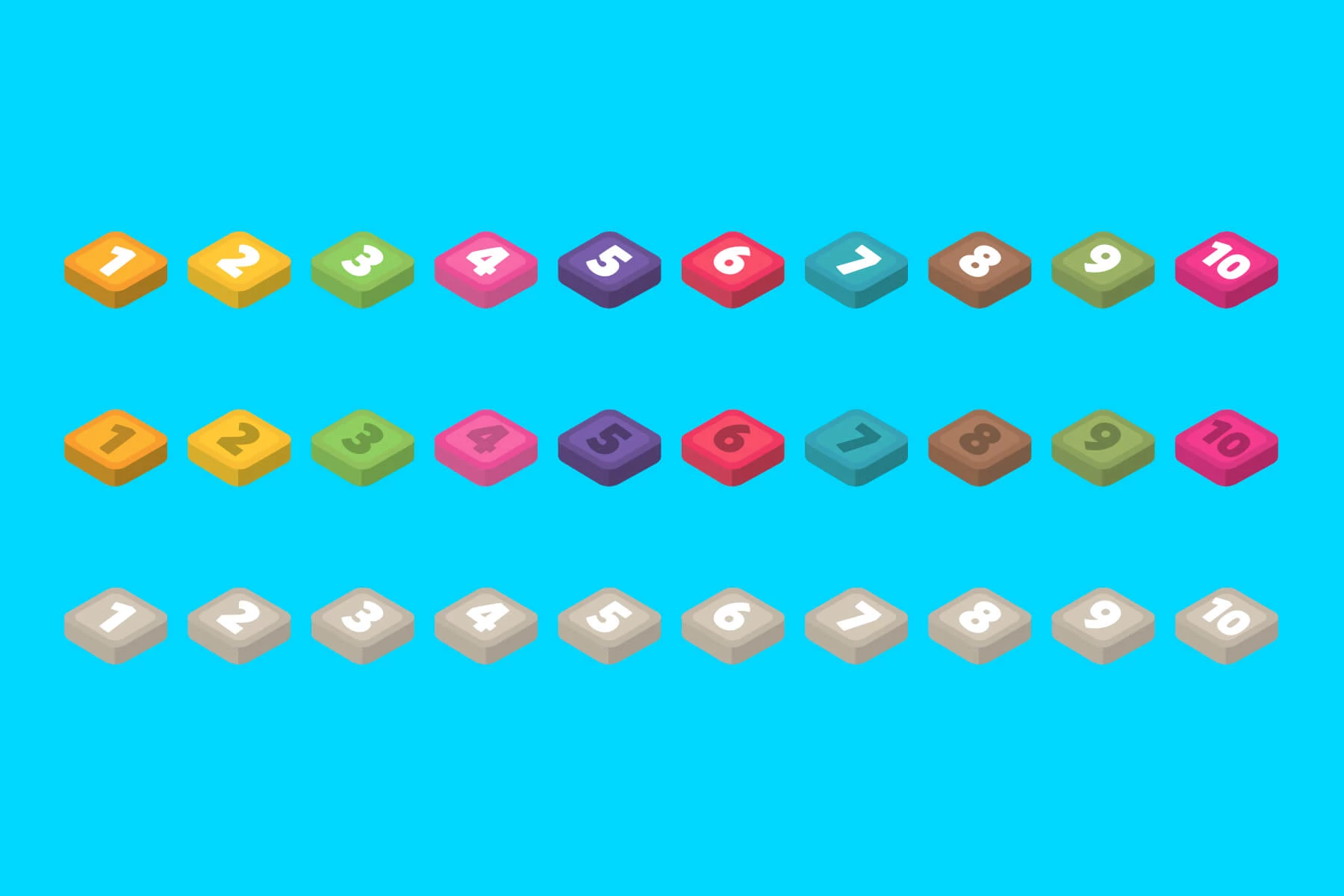Beach Isometric Game Assets