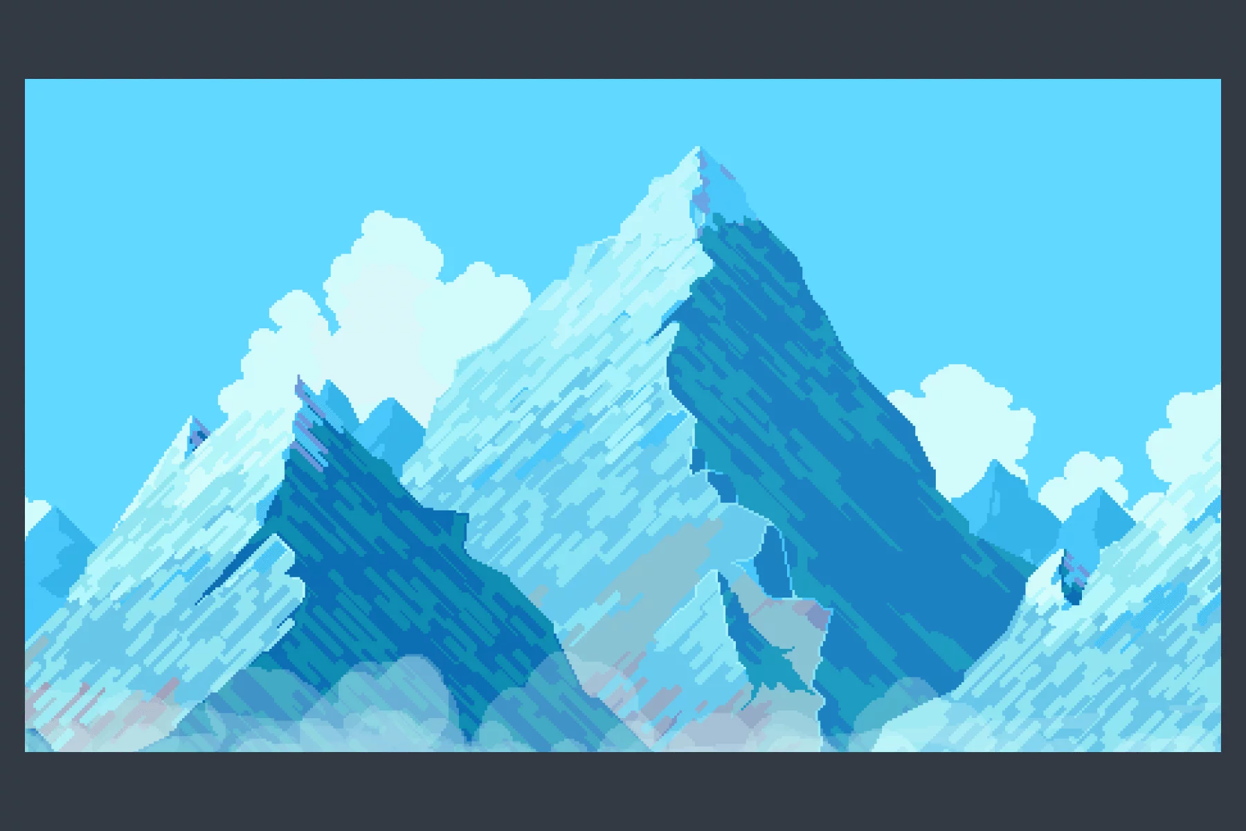 Mountain Backgrounds Pixel Art