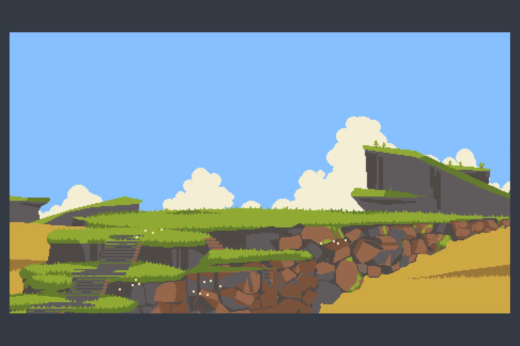 Mountain Backgrounds Pixel Art